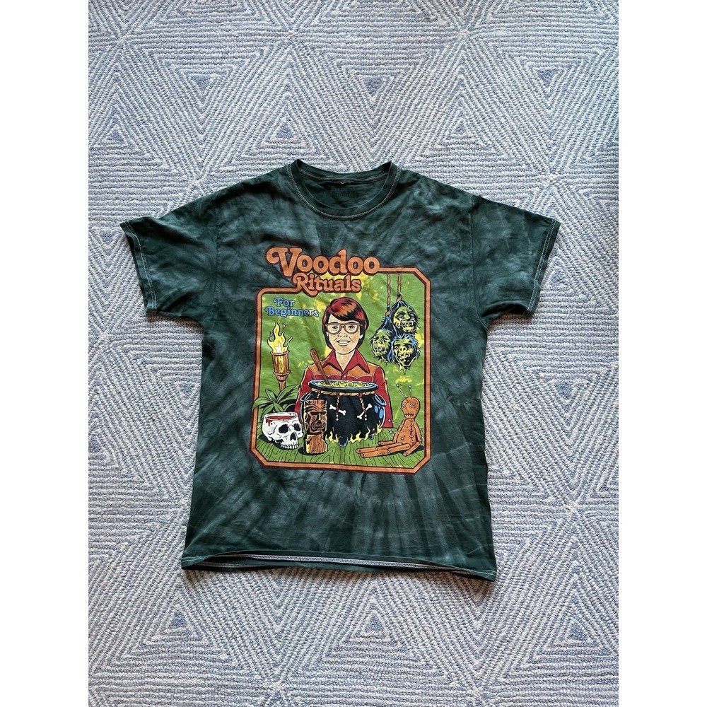 Steven Rhodes Voodoo‎ Rituals Tie Dye T-Shirt - Green - Medium